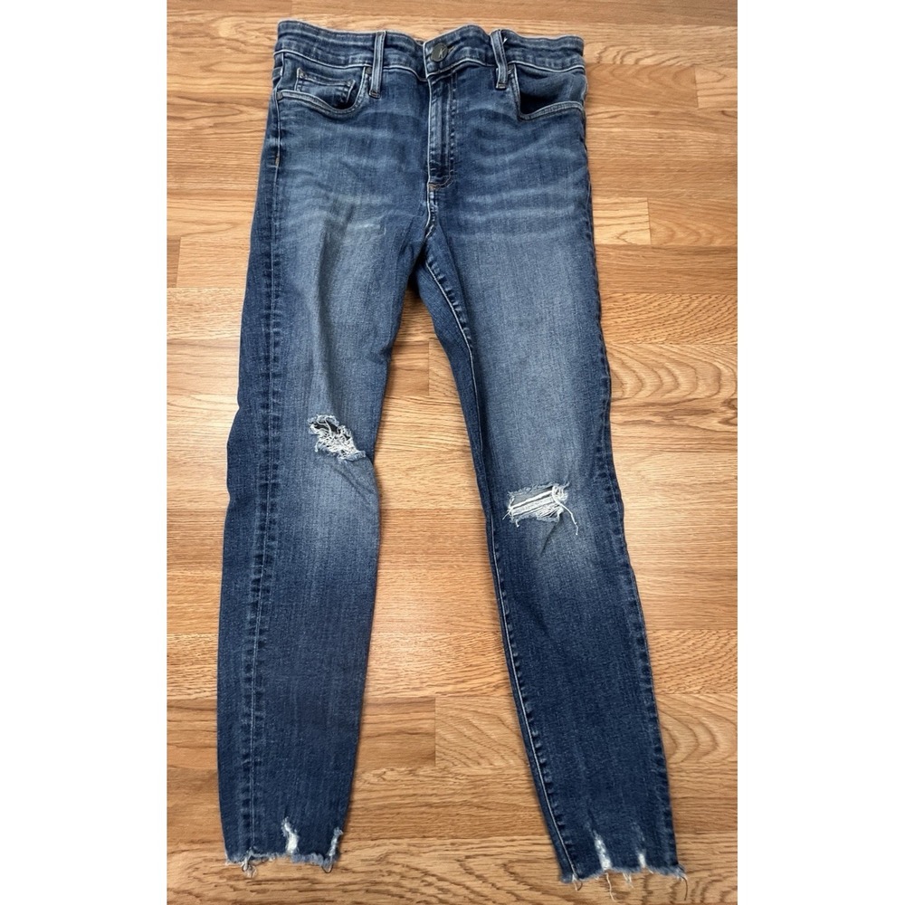 KUT From The Kloth Connie High Rise Ankle Skinny Jeans Distressed Womens Size 12